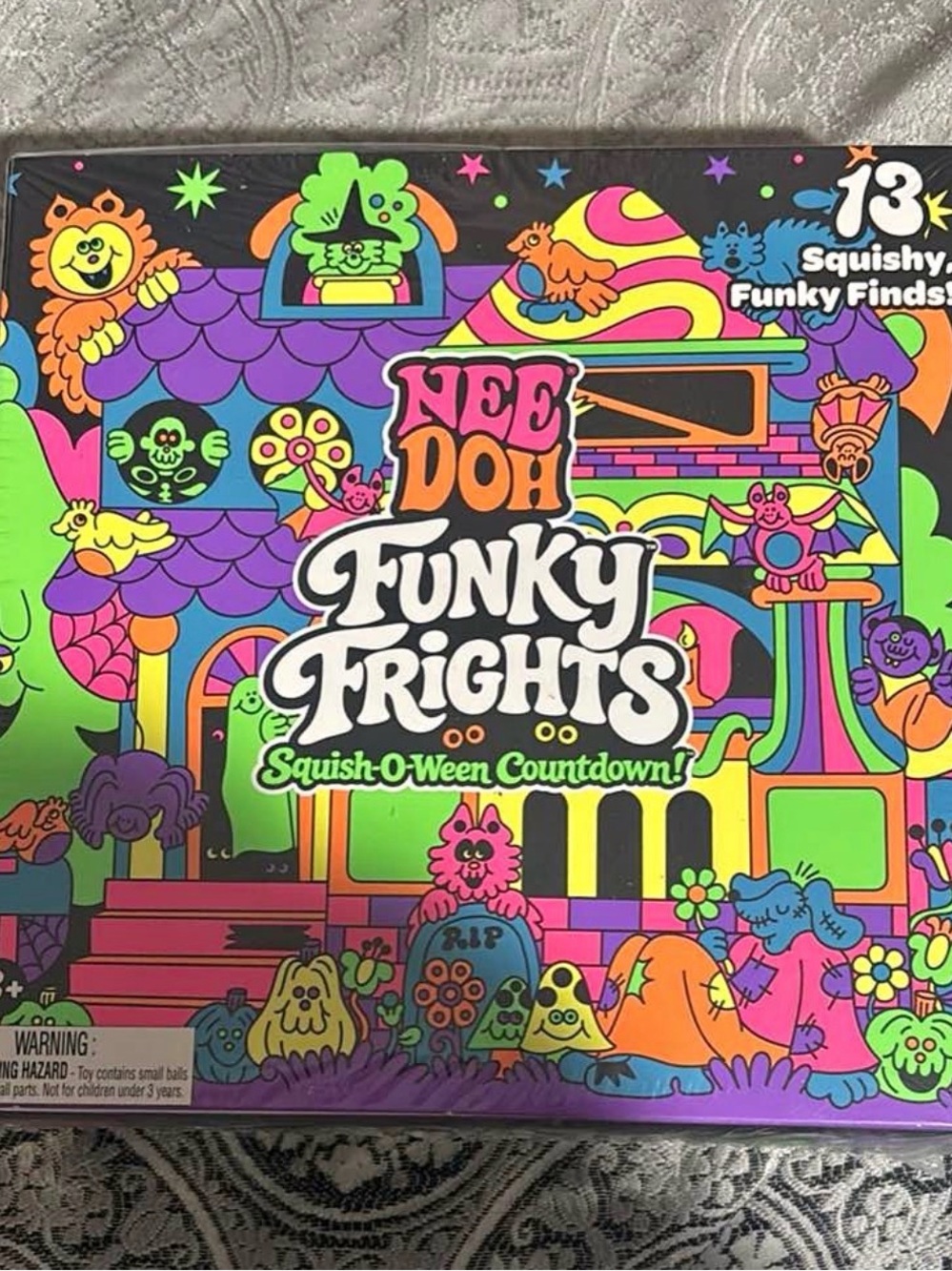 Authentic Viral Needoh Funky Frights Squish-O-Ween Countdown Advent Calendar